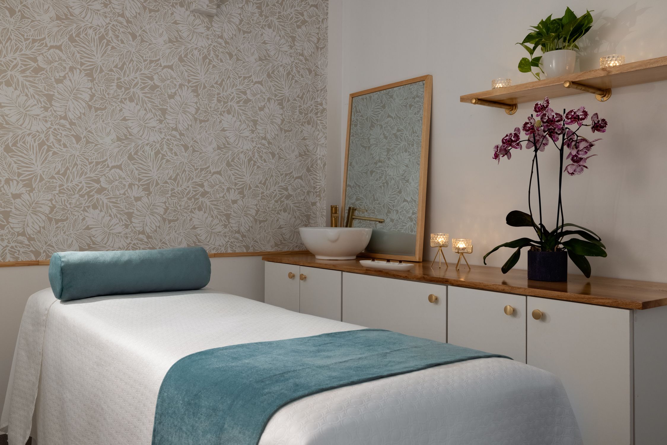 Ambiente del spa, sala de tratamientos.